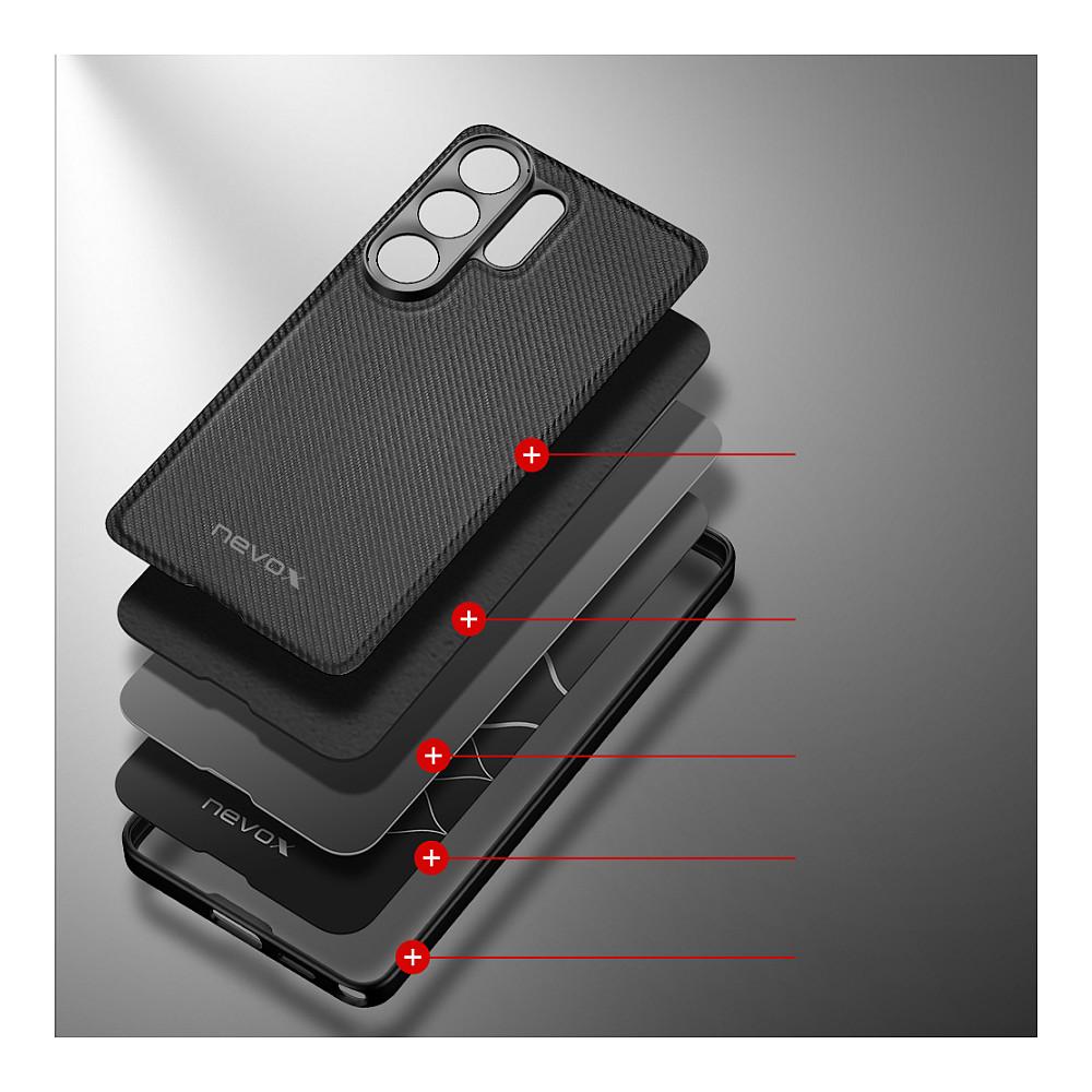 Case për Telefon nevox StyleShell NYLO / Polikarbonat + TPU + Najlon / Samsung Galaxy S26 Ultra - Zezë - 5