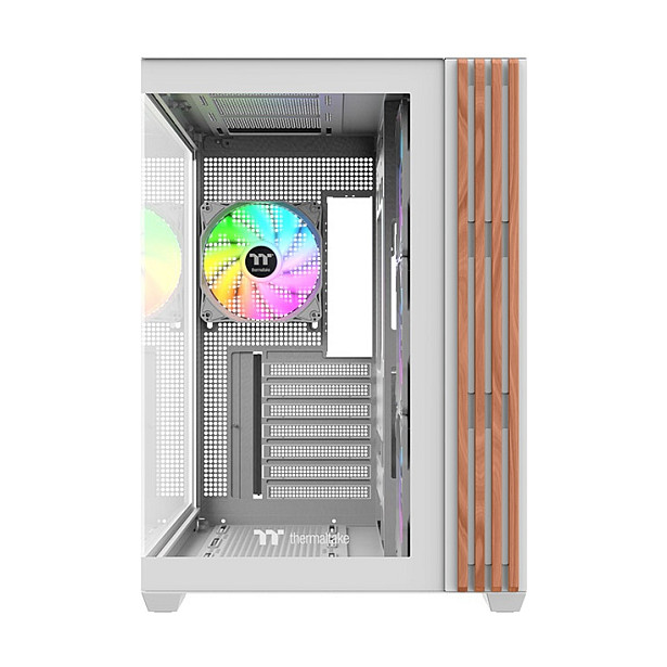 Kasë PC Thermaltake View 380 WS ARGB / Midi Tower / ATX / 4x 120mm ARGB Fan / Tempered Glass - Bardhë - 2