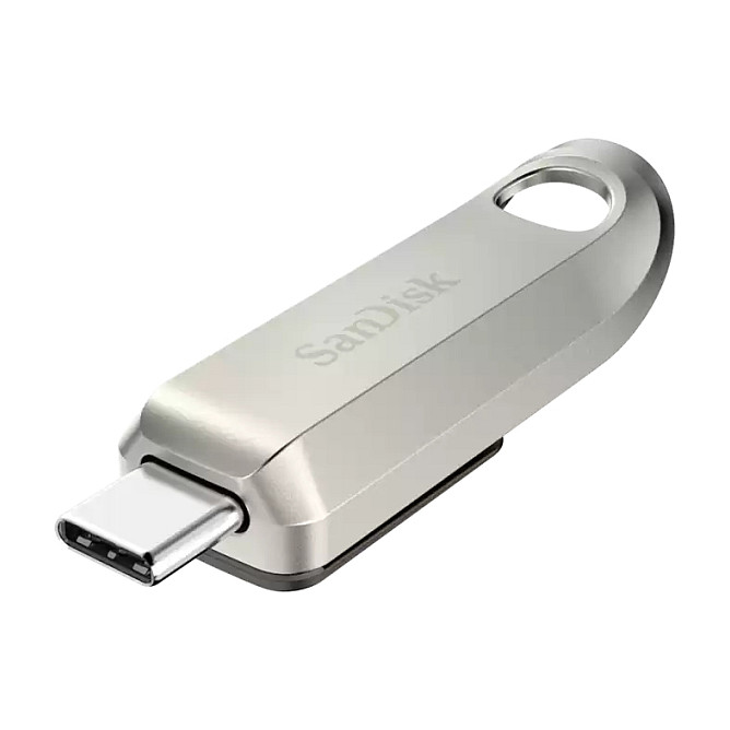 USB Flash Drive SanDisk Ultra Luxe / SDCZ75-064G-G46 / 64GB / USB 3.2 Gen 1 / USB Type-C / 300MB/s - Argjend - 2