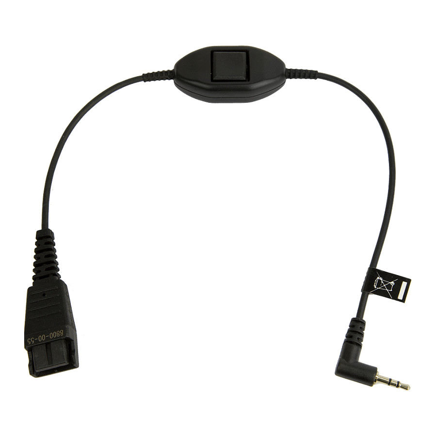 Aksesor për kufje Jabra 8800-00-55 QD / 2.5 mm Jack Adapter Cable – Zezë
