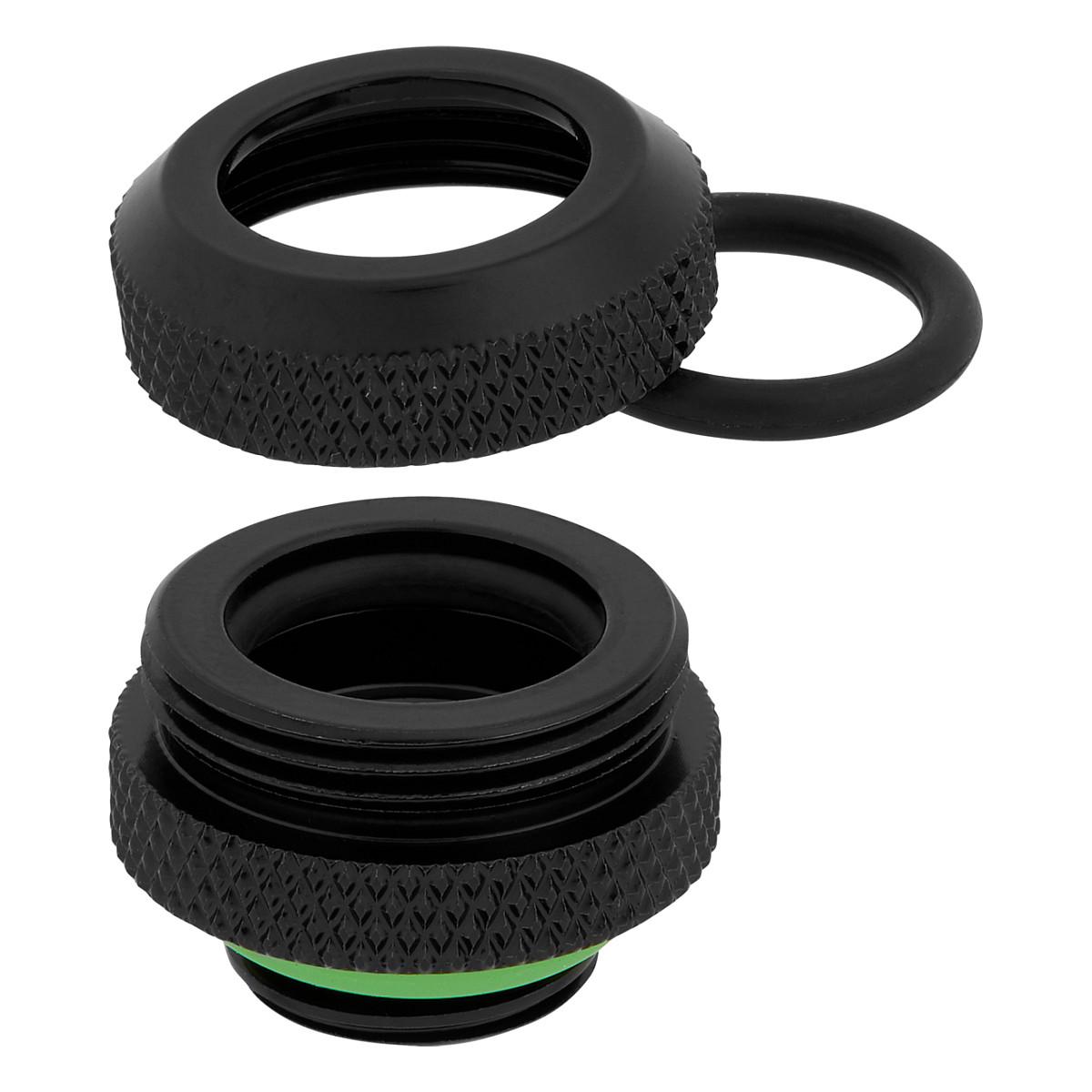 Aksesor për Ftohës Corsair Hydro X Series XF Hardline Fitting / 12mm OD / G1/4" BSPP / 4 copë / Custom Watercooling – Zezë - 2