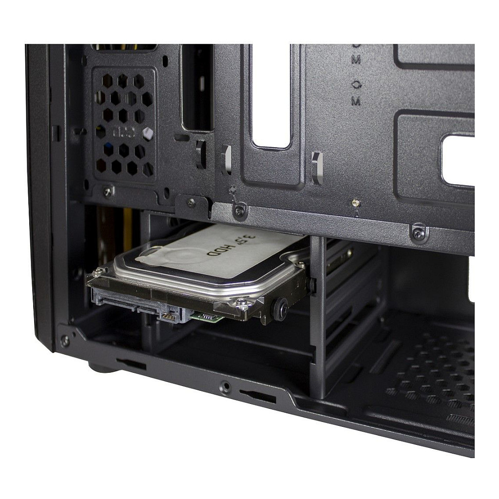 Kasë PC Inter-Tech Thunder / Midi Tower / ATX / 1x 120mm LED Fan / Acrylic Side Panel - Zezë - 10
