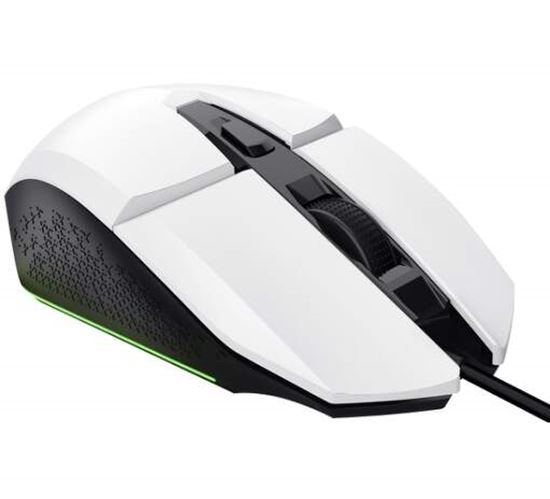 Maus Gaming Trust GXT 109W Felox / Wired / 200-6400 DPI / 6 Butona / LED Shumëngjyrësh - Bardhë - 2