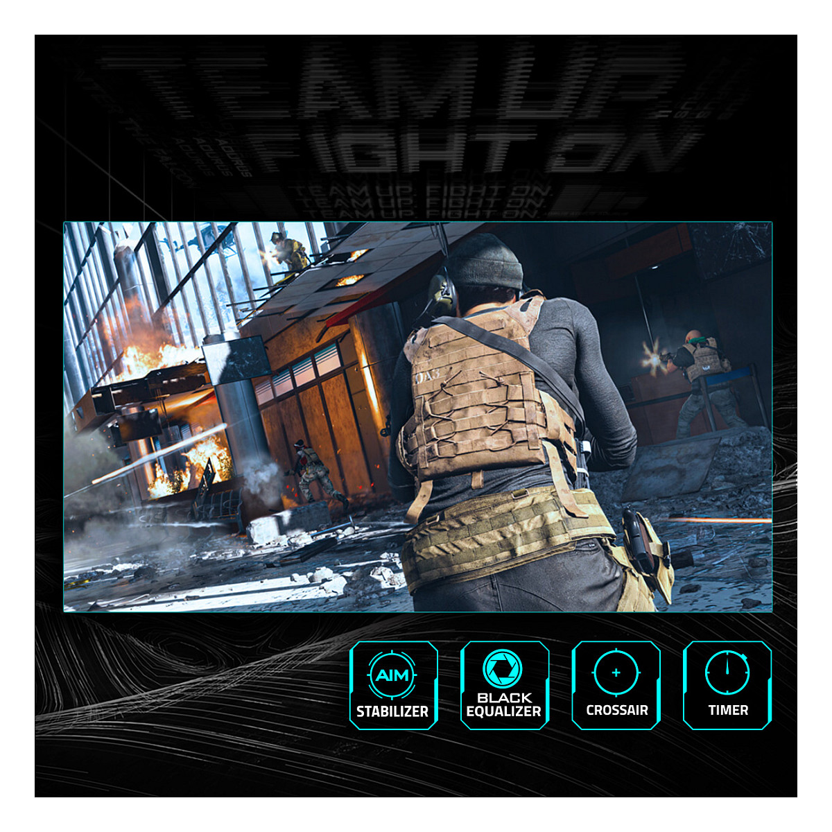 Monitor Gaming Gigabyte GS27QCA / 27" / QHD VA Curved / 180Hz / 1ms / HDMI+DisplayPort - Zezë - 13