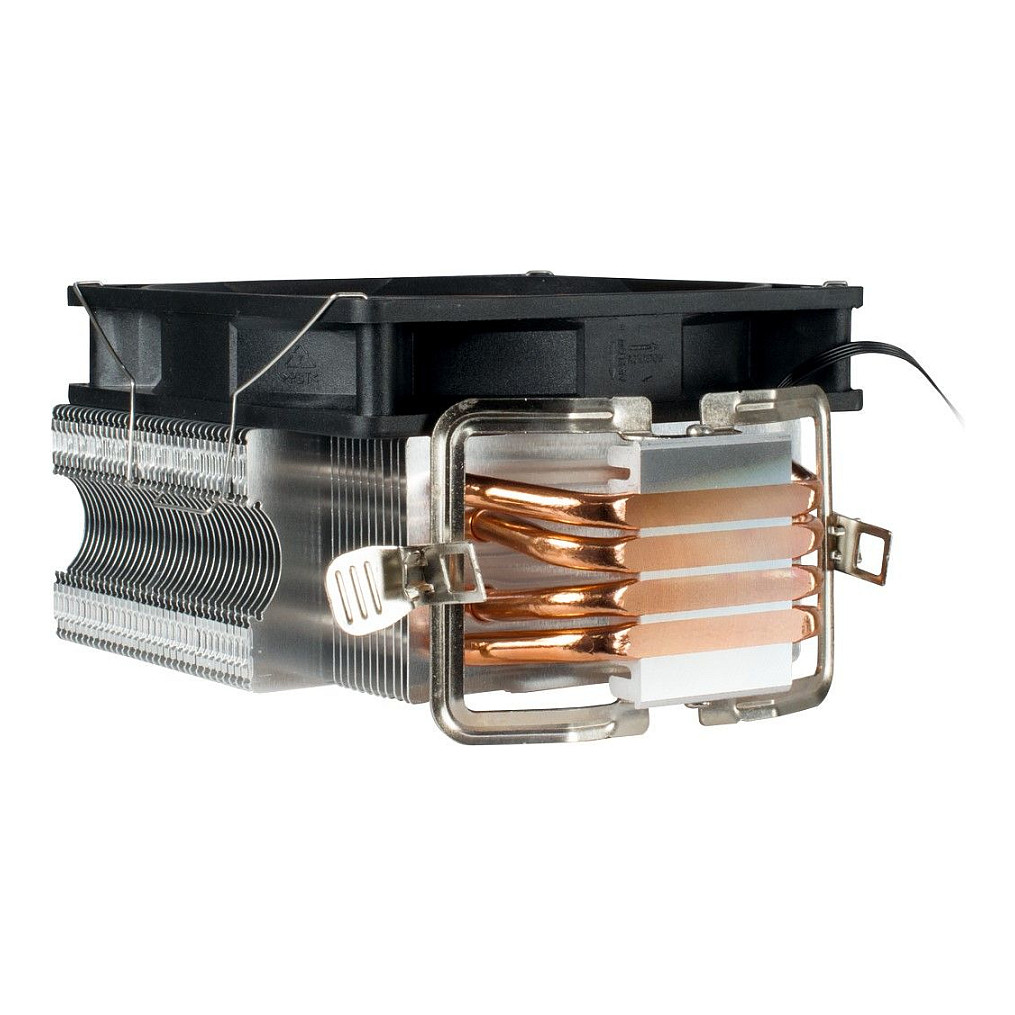 Ftohës për Procesor Inter-Tech Argus SU-260 / 150W TDP / 120mm PWM Fan / 4 Heatpipe / LGA775/115x/1366 / AM2/AM3/AM4/FM – Zezë - 2