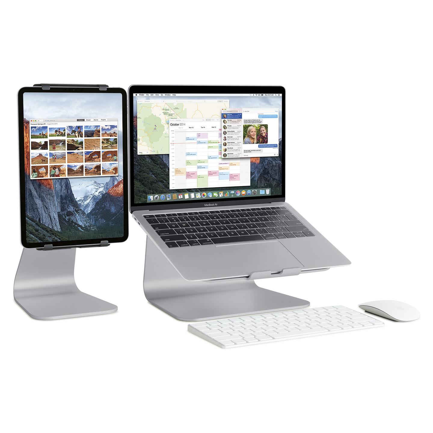 Mbajtës për Laptop Rain Design mStand, 17", Alumini, Ergonomik, Menaxhim Kabllosh - Hiri - 4