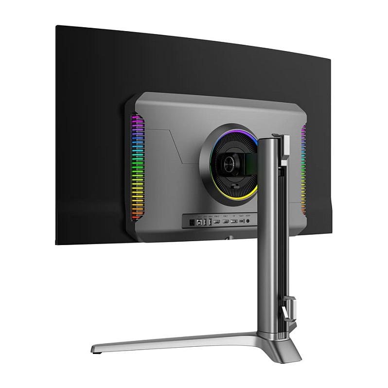 Monitor Gaming LC-Power LC-M32UCO, 32", 4K UHD QD-OLED Curved, 165Hz, 0.03ms, HDMI + DP + USB-C - Zezë/Hiri - 6