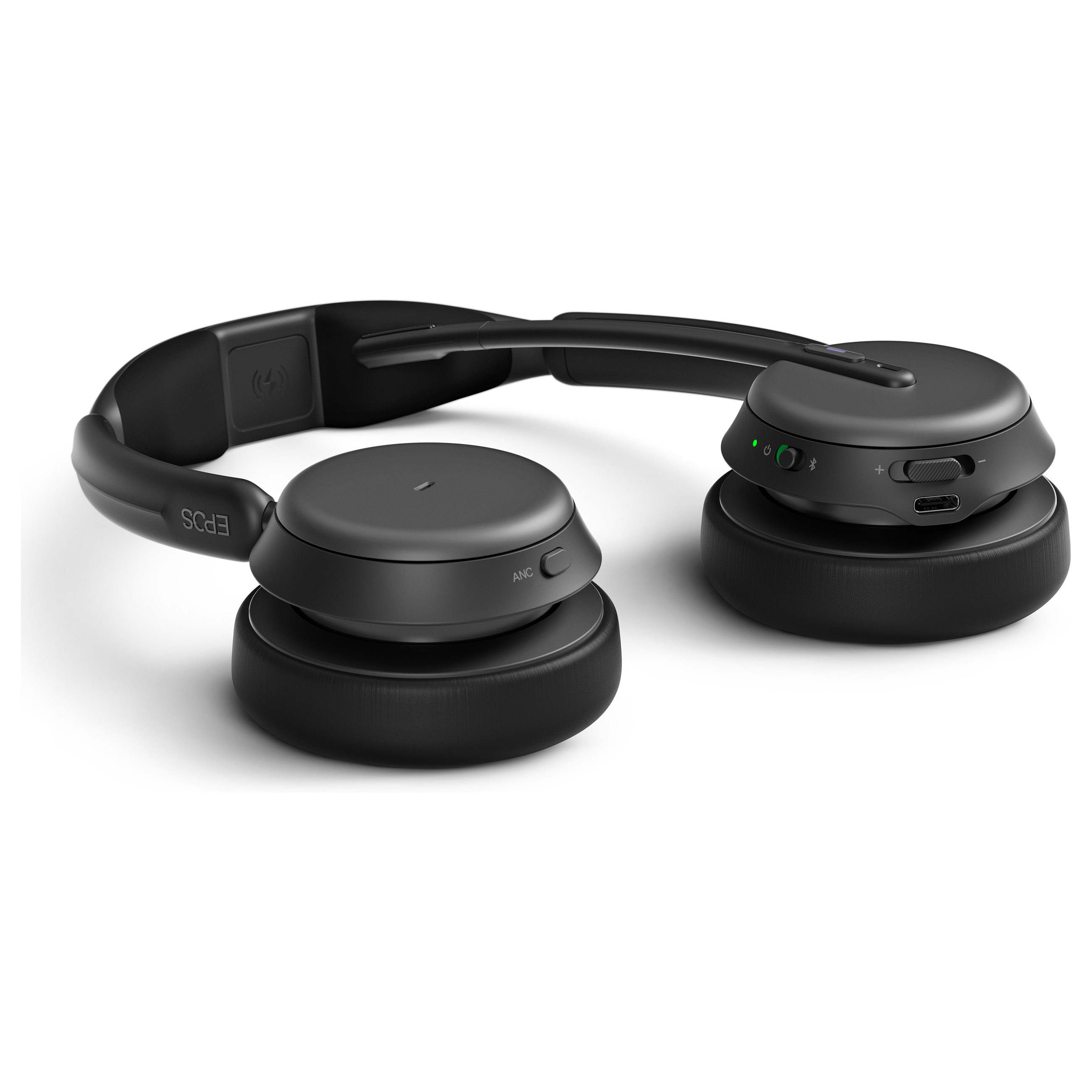Kufje pa kabllo EPOS IMPACT 1000 MS UC ANC WL USB-C+A Stand / Bluetooth / ANC - Zezë - 6