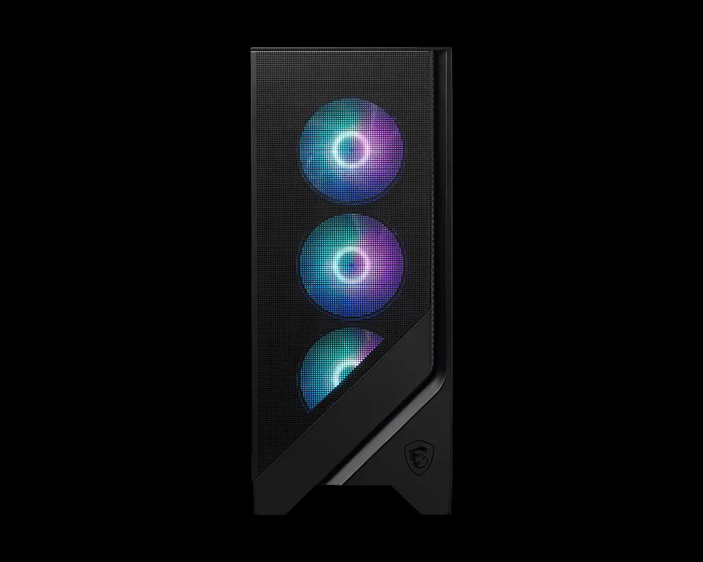 Kasë MSI MAG FORGE 321R AIRFLOW, Mid-Tower, ATX, 4x120mm ARGB, Xham i Temperuar, USB Type-C 20Gbps - Zezë - 3