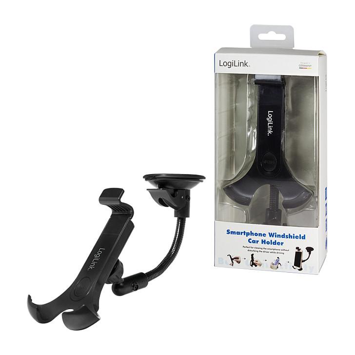 Mbajtës telefoni LogiLink AA0102, për veturë, 4"-6", 360°, për xhamin e përparmë - Zezë - 13