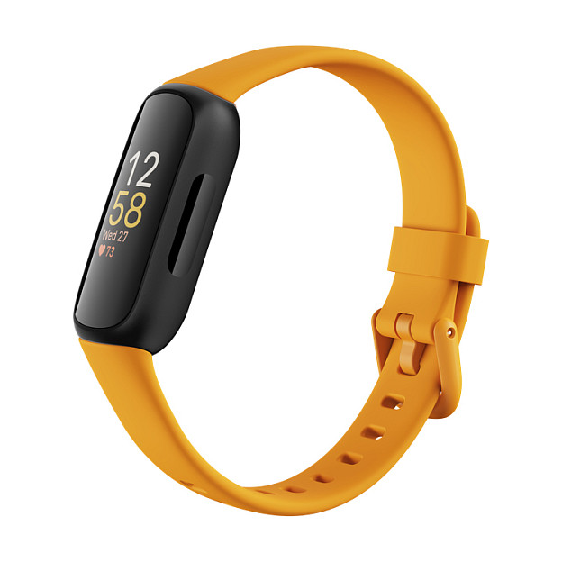 Orë e Mençur Fitbit Inspire 3 FB424BKYW / 1.58" AMOLED / Bluetooth 5.0 / 5 ATM / Fitness Tracker – Portokalli - 3