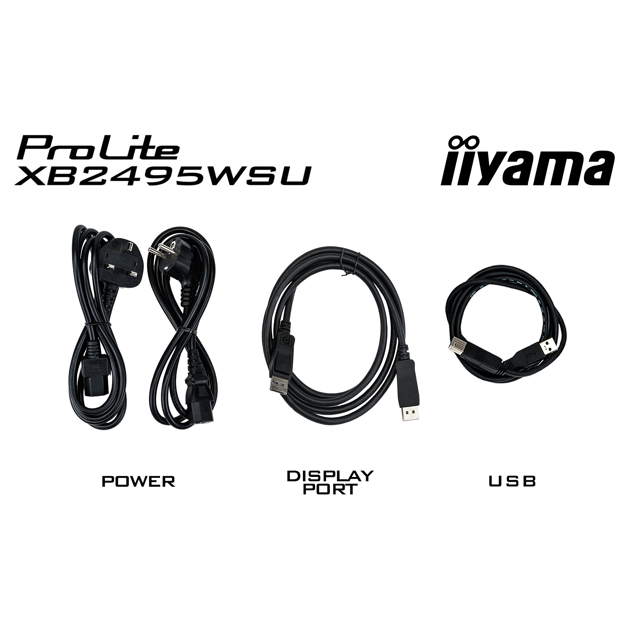 Monitor iiyama ProLite XB2495WSU-B1 / 24.1" / WUXGA IPS / 100Hz / 4ms / HDMI+DisplayPort+USB-Hub - Zezë - 14