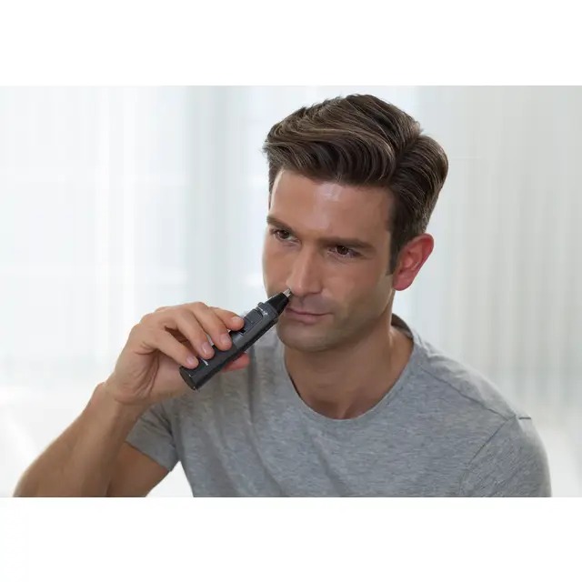 Makinë e rrojës për hundë dhe veshë Panasonic ER-GN33-H301 / Dual-Blade / Stainless Steel / 0.5mm / Washable – Zezë - 2