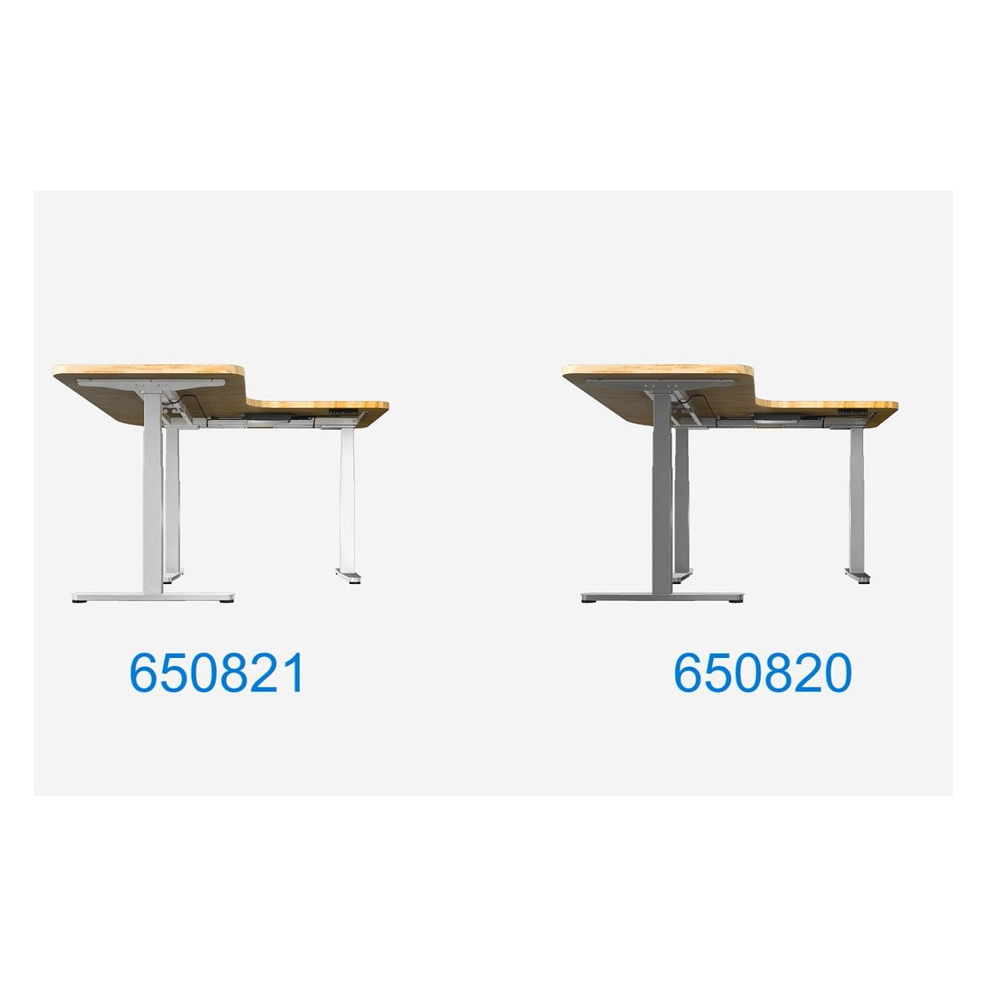Kornizë për Tavolinë EQUIP 650821, Elektrike, L-Formë, 4 Motorë, 150kg, 645–1290mm, 1200–1800mm - Bardhë - 3