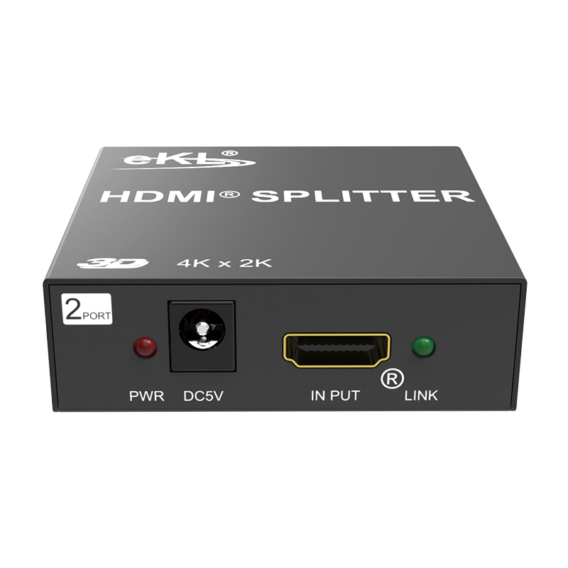 eKL MiniHS102-B HDMI Splitter 1x2, 4K UHD, HDMI 1.4, 30Hz, Black - 3