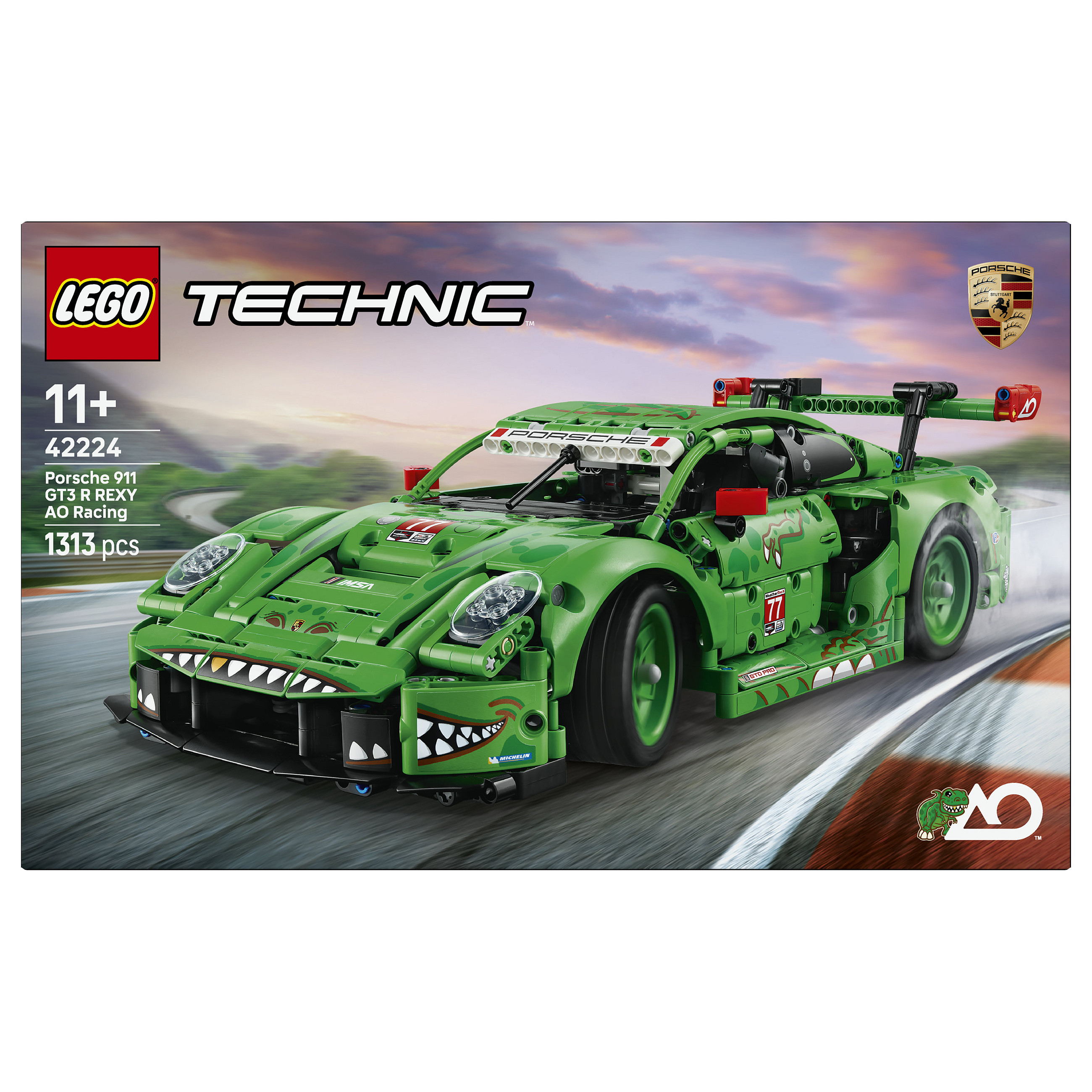 LEGO Technic Porsche 911 GT3 R REXY AO Racing Car 42224 - 12