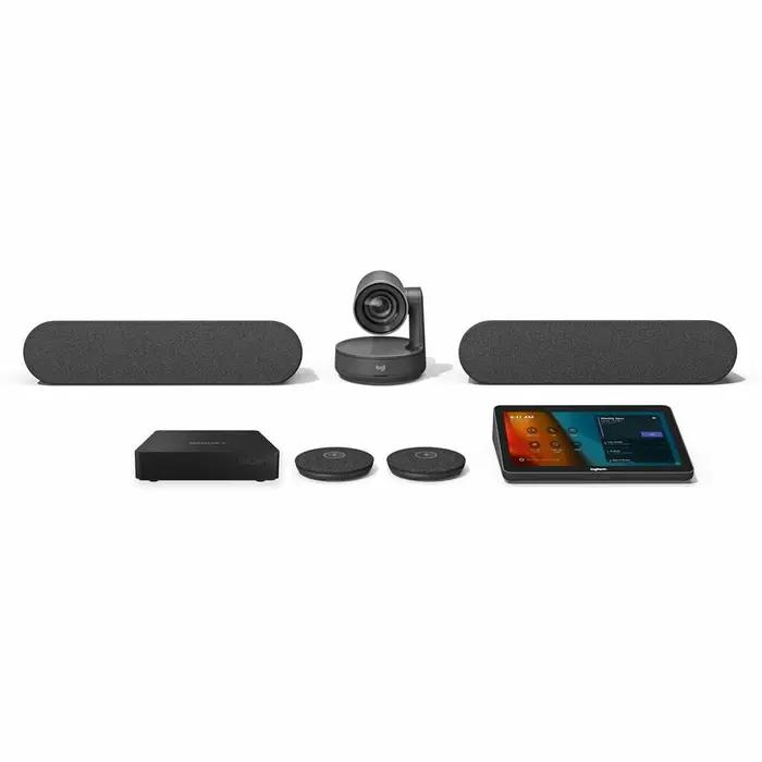 Sistem për Konferencë Logitech Bundle Medium Room / Tap + Rally / 4K / 10.1" Touch / Mini PC - Zezë - 2