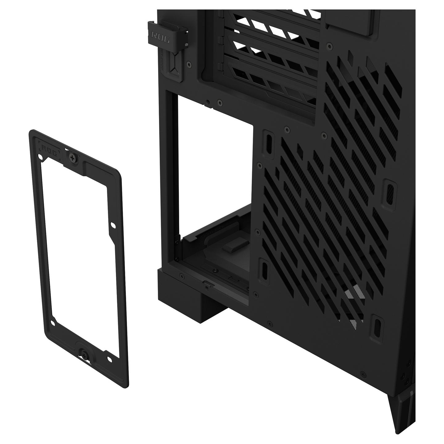 Kasë ASUS ROG CRONOX GR801 CURVE TG ARGB / Big-Tower / Xham i Temperuar / 4x120mm ARGB / EATX – Zezë - 21