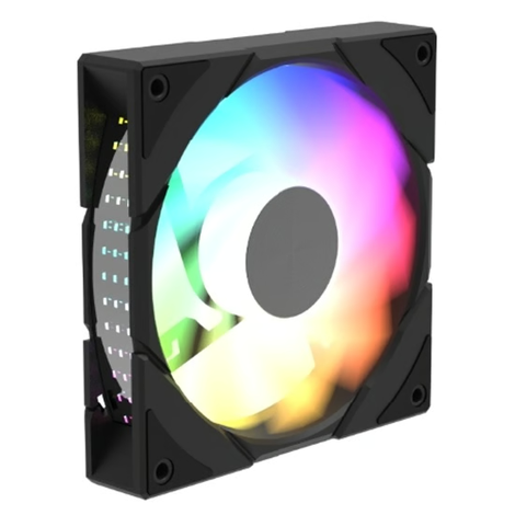 Ftohës për Kasë DeepCool CG580 / 120mm / 400-1300 RPM / ARGB / PWM – Zezë - 2