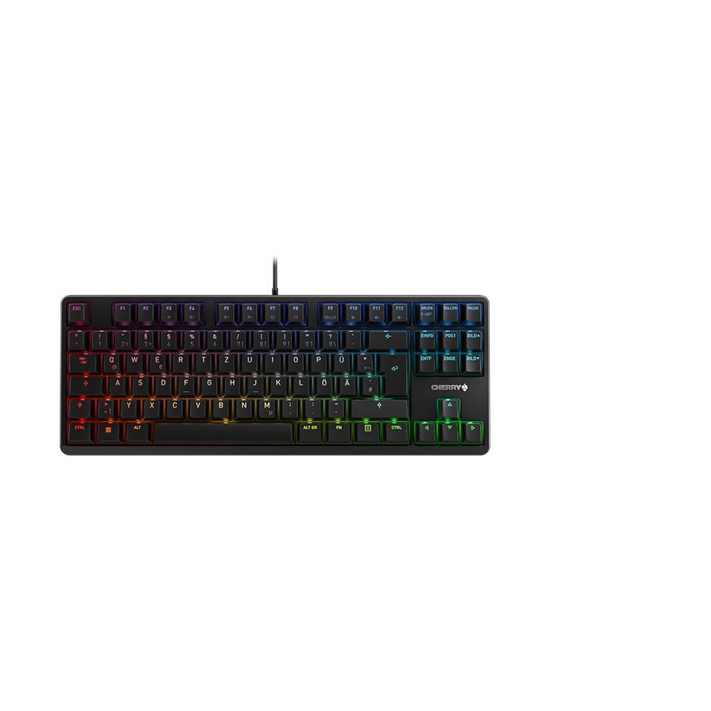 Tastierë Gaming CHERRY G80-3000N RGB TKL / G80-3833LWBDE-2 / Wired / QWERTZ DE / MX Silent Red / RGB / 88 Taste – Zezë - 2