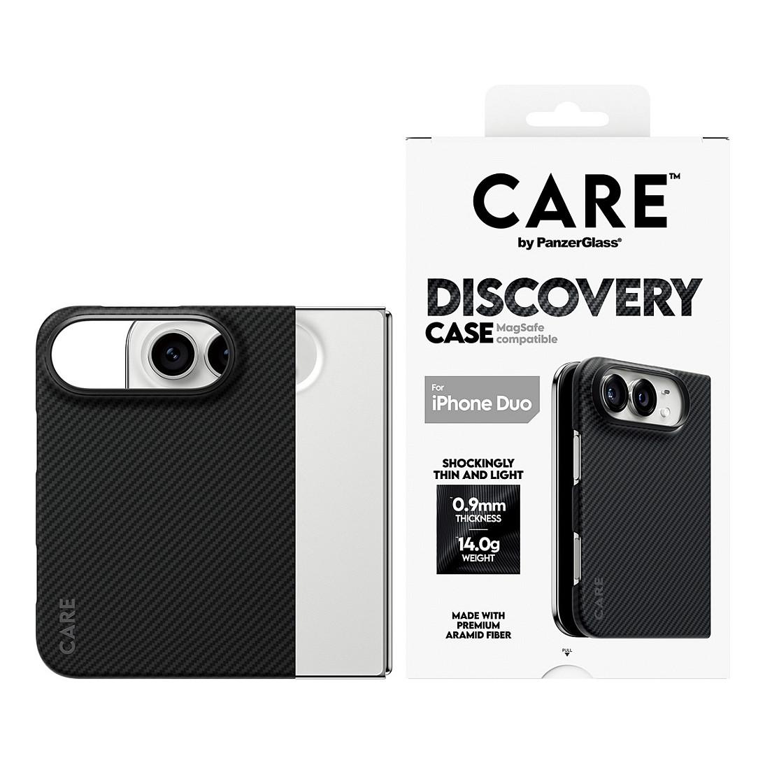 Case për Telefon PanzerGlass CARE Discovery për iPhone Duo, MagSafe, Fibër Aramide - Zezë - 3