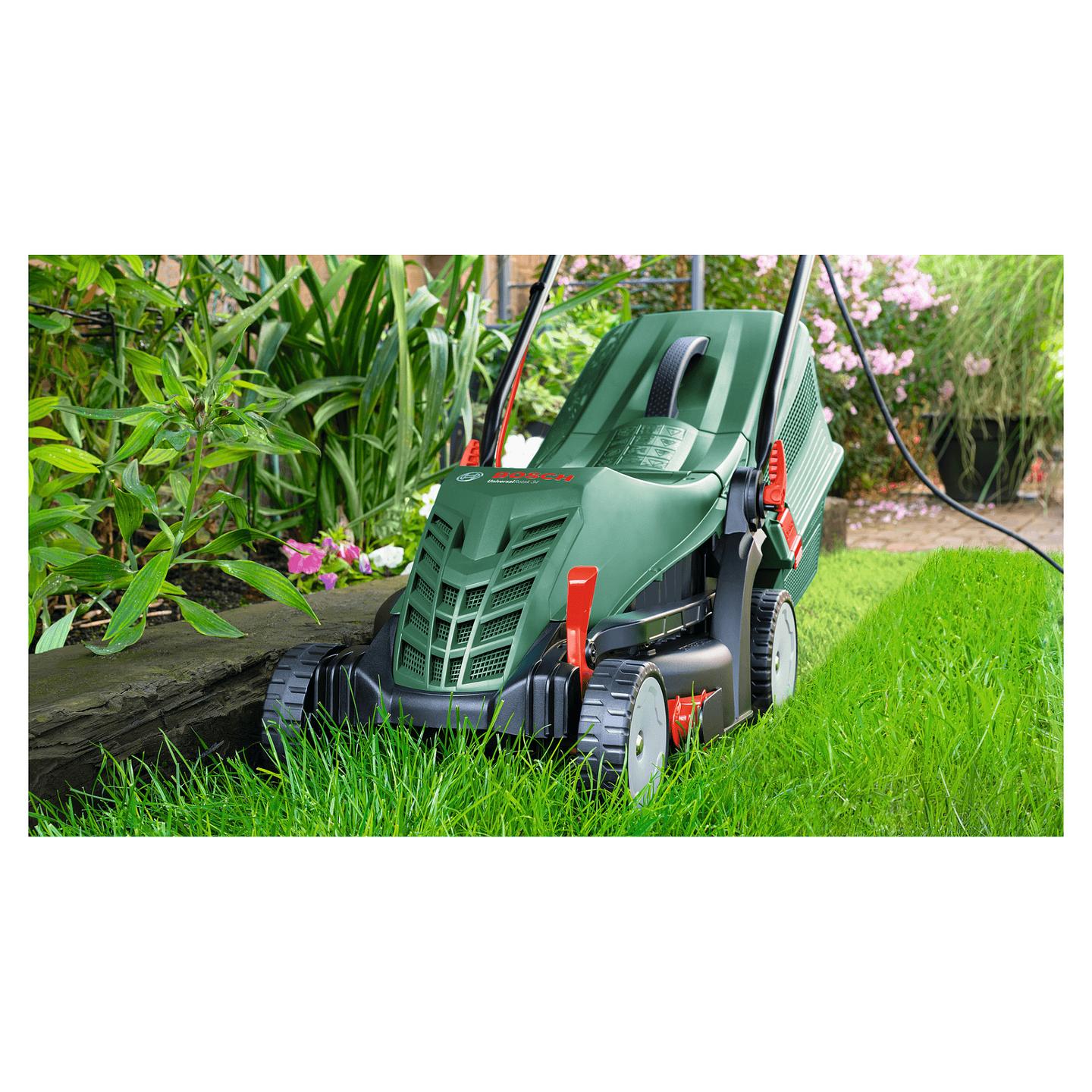 Kositëse Bari Elektrike Bosch UniversalRotak 34-405, 1300W, 34cm, 25–70mm, 40L - Gjelbër/Zezë - 4