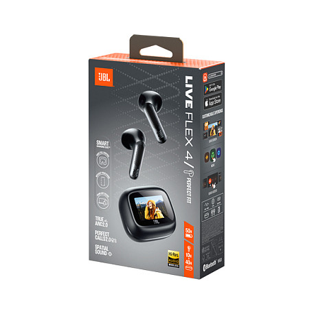Kufje pa kabllo JBL Live Flex 4 / Bluetooth 6.0 / True Wireless / Noise Cancelling / 50 orë – Zezë - 10