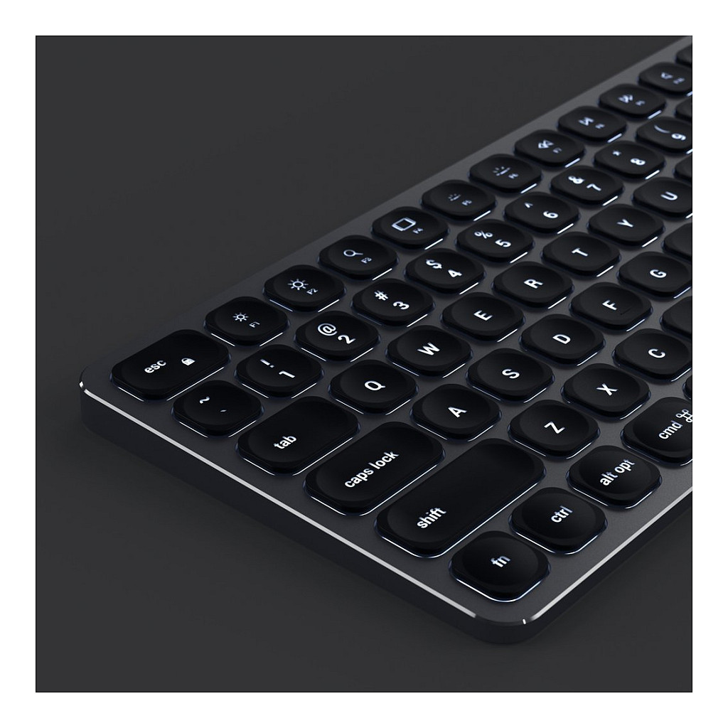 Tastierë Pa kabllo Satechi Aluminium BT Backlit / QWERTZ DE / Bluetooth 5.0 / NumPad / USB-C - Hiri - 4