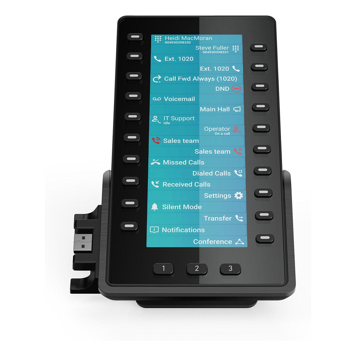 Modul Zgjerimi për Telefon VoIP Snom D8C, 6.86", TFT, 1280x480, 20 Taste, 60 Funksione të Programueshme, USB 2.0 - Zezë - 7