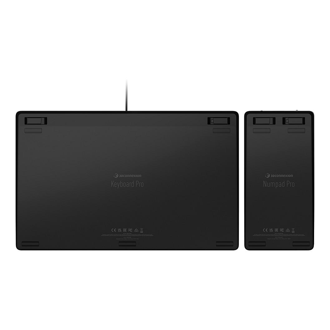 Tastierë me kabllo 3Dconnexion Keyboard Pro, Full-Size, QWERTZ, Tastierë Numerike pa kabllo, USB - Zezë - 4