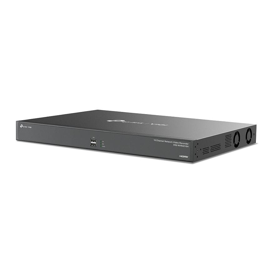 NVR TP-Link VIGI NVR4016H, 16 Kanale, 8MP, 320 Mbps, 4 × SATA, 2 × HDMI, VGA, 2 × RJ45 Gigabit - Zezë - 3