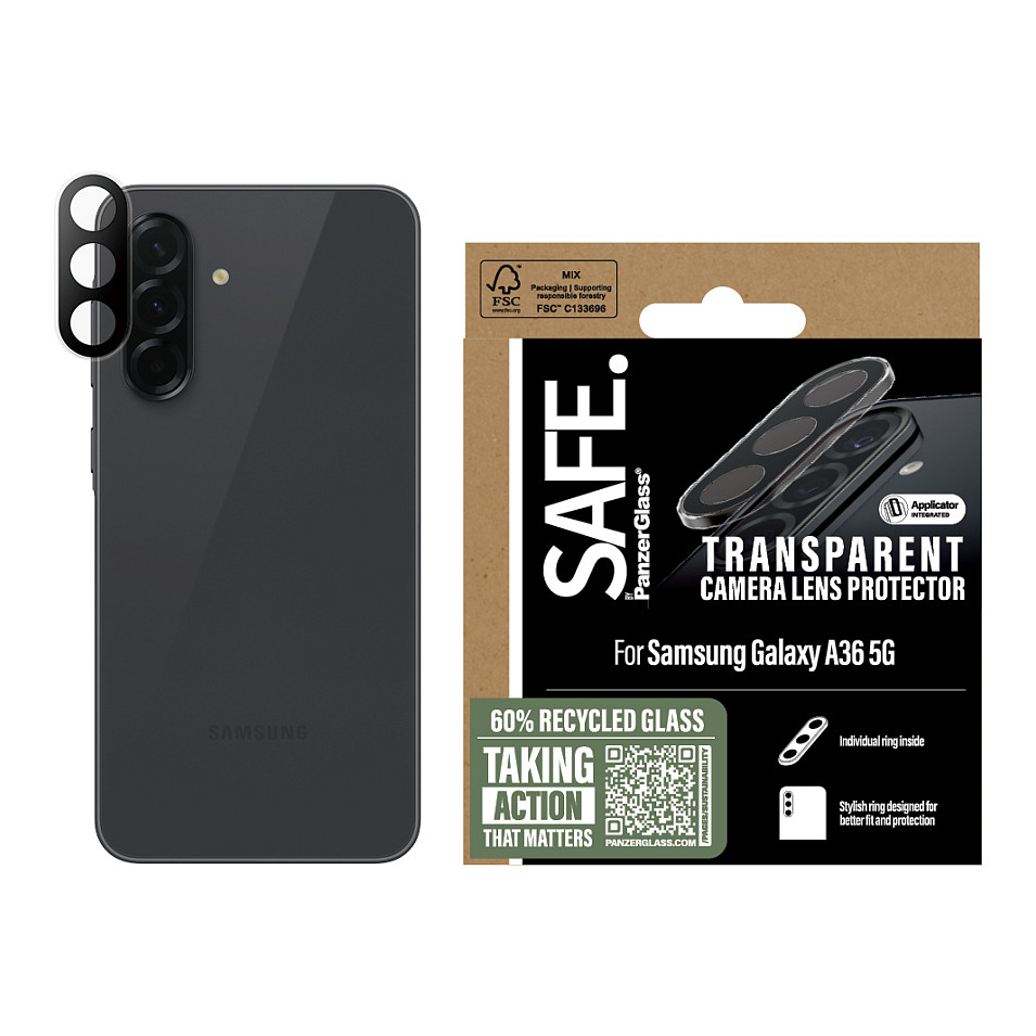 Mbrojtëse për kamera PanzerGlass Hoops / Samsung Galaxy A36 5G - Transparente - 2