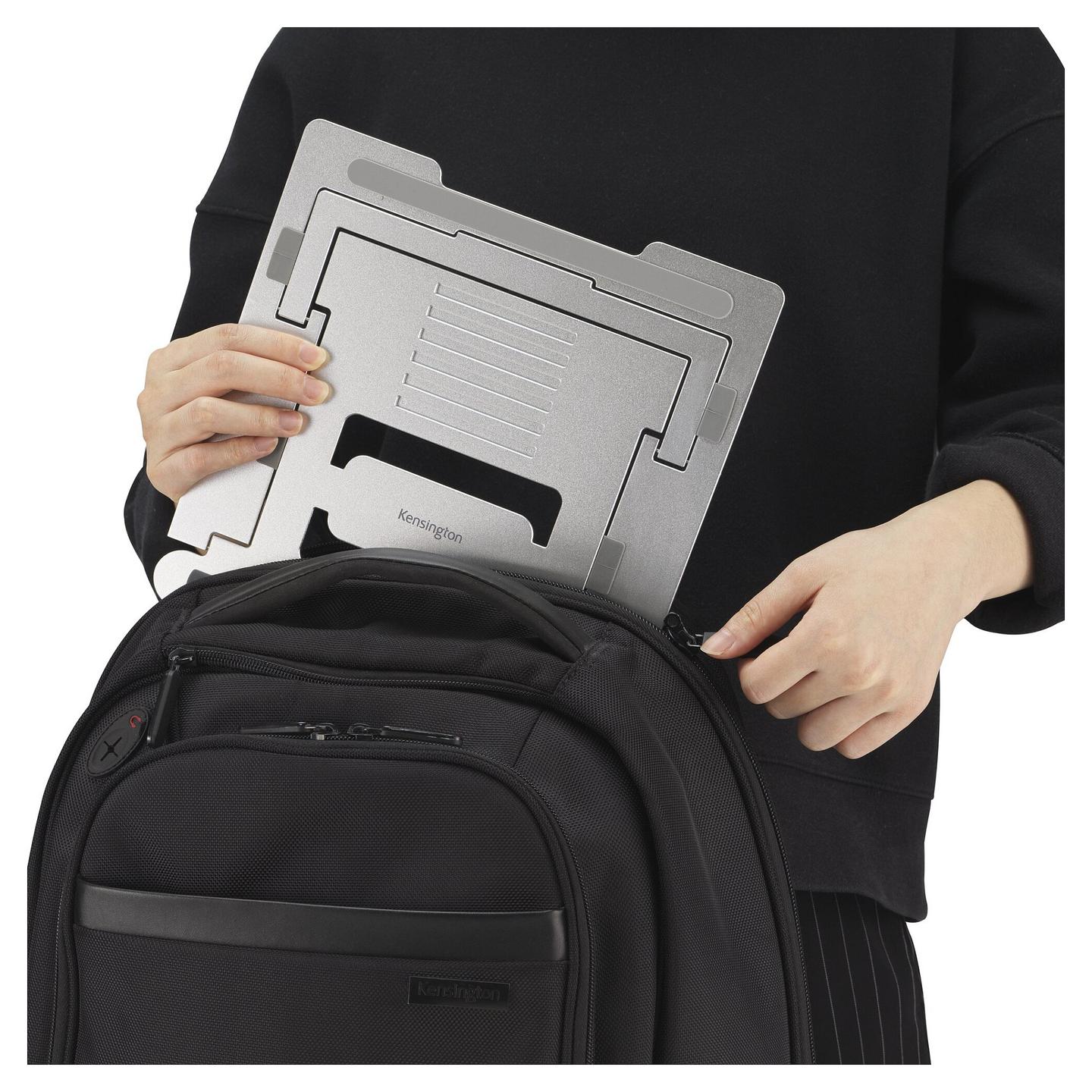 Mbajtëse për Laptop Kensington Easy Riser / Aluminium / 6 Nivele / deri në 16" - Argjend - 9