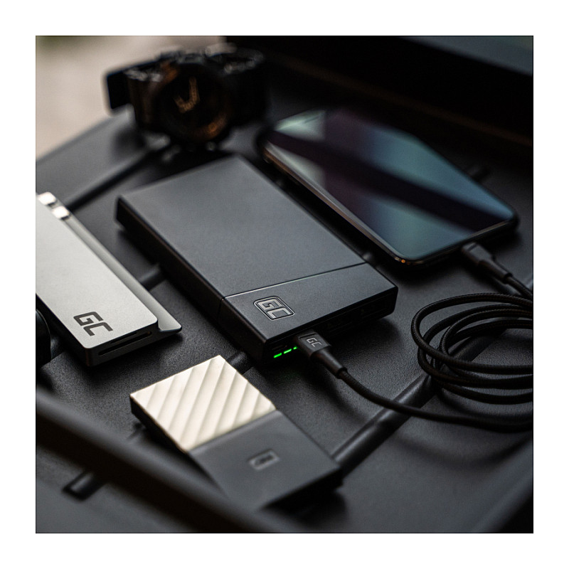 Powerbank Green Cell PowerPlay10S / 10.000mAh / USB-C PD 18W / 2x USB-A 18W / Quick Charge 3.0 – Zezë - 2
