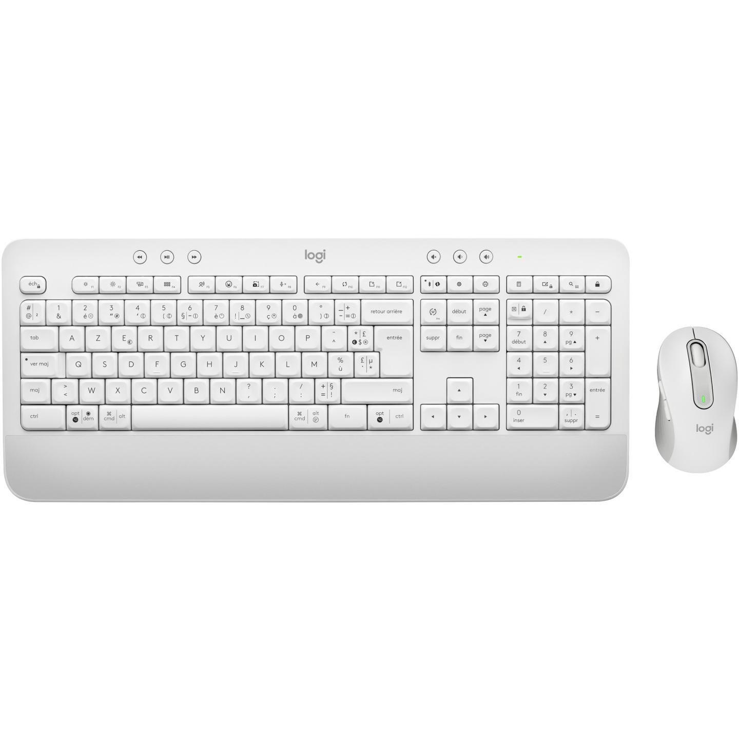 Combo (tastierë dhe maus) Logitech MK650 for Business, wireless, Logi Bolt, Bluetooth, AZERTY franceze, maus 4000 DPI - Bardhë - 5