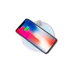 Aksesorë për telefon TerraTec Charge AIR Light & Sound / LED 420 lm / Karikim pa tela Qi 5W / Bluetooth 5.0 / Altoparlant 3W – Bardhë - 2