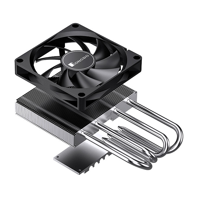 Ftohës për Procesor Jonsbo HP-400S / Low-Profile / Top-Blower / 160W TDP / 4×6mm Heatpipe / 90mm PWM Fan / LGA115x/1200/1700/1851 / AM4/AM5 – Zezë - 10
