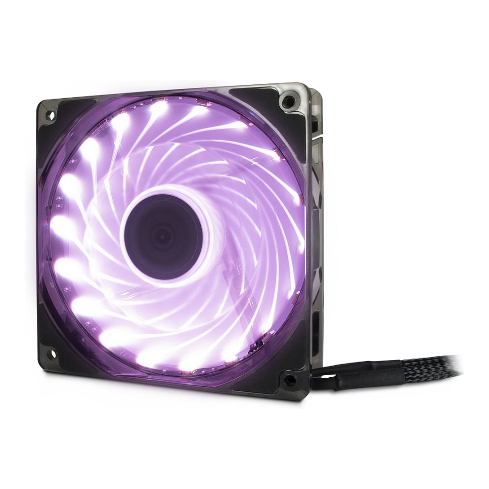 Ftohës për Kasë Inter-Tech Argus L-12025 Aura RGB / 120mm / 25mm / 1500 RPM / PWM / 59.46 m³/h / 18 LED / RGB – Zezë - 7