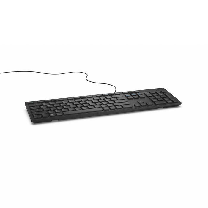 Tastierë me kabllo Dell KB216 / USB / Full-Size / QWERTY / US International - Zezë - 2