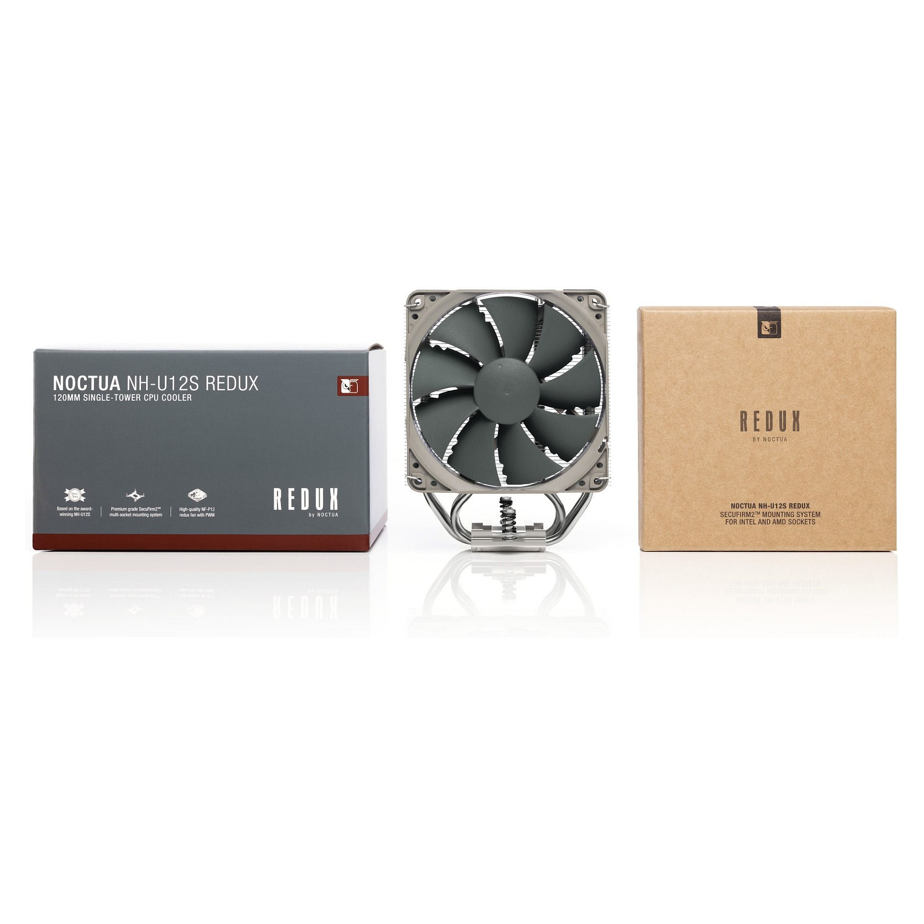 Ftohës për Procesor Noctua NH-U12S redux / 120mm / 1700 RPM / AM5+AM4 / LGA1700+LGA1851 - Hiri - 5