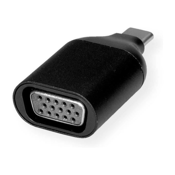 Adapter VGA ROLINE 12.03.3228 / USB Type-C Male në VGA Female / Full HD 1920 × 1080 @60 Hz - Zezë - 4