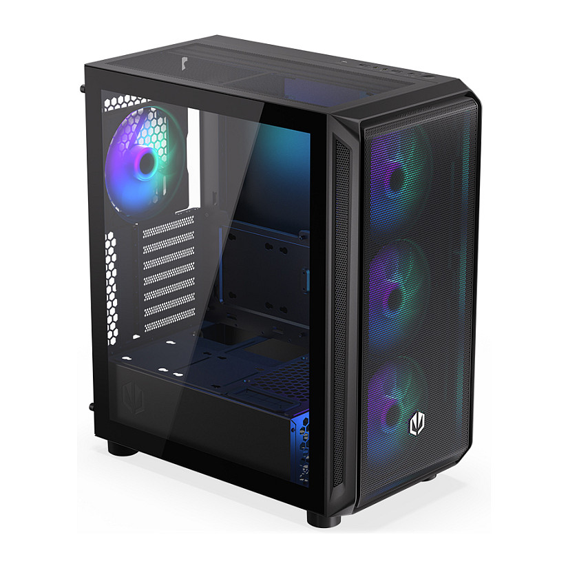 Kasë PC ENDORFY Arx 500 ARGB / ATX / ITX / Micro ATX / 4x 140mm ARGB Fan / SSD 2.5" / HDD 2.5"/3.5" - Zezë - 5