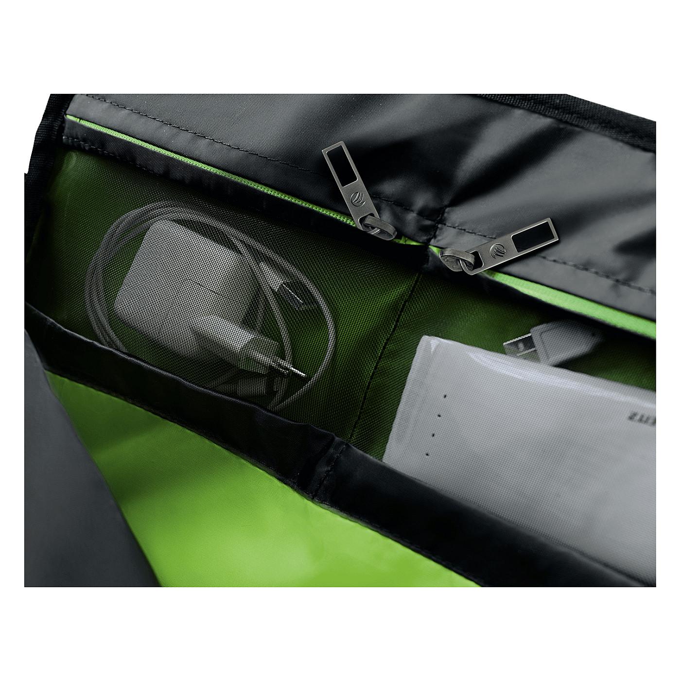 Çantë për Laptop Leitz Smart Traveller Complete, 15.6", 18 Ndarje, 2 Ndarje Kryesore, Rrip për Shpatull, Mbërthim për Valixhe – Zezë, Gjelbër - 5