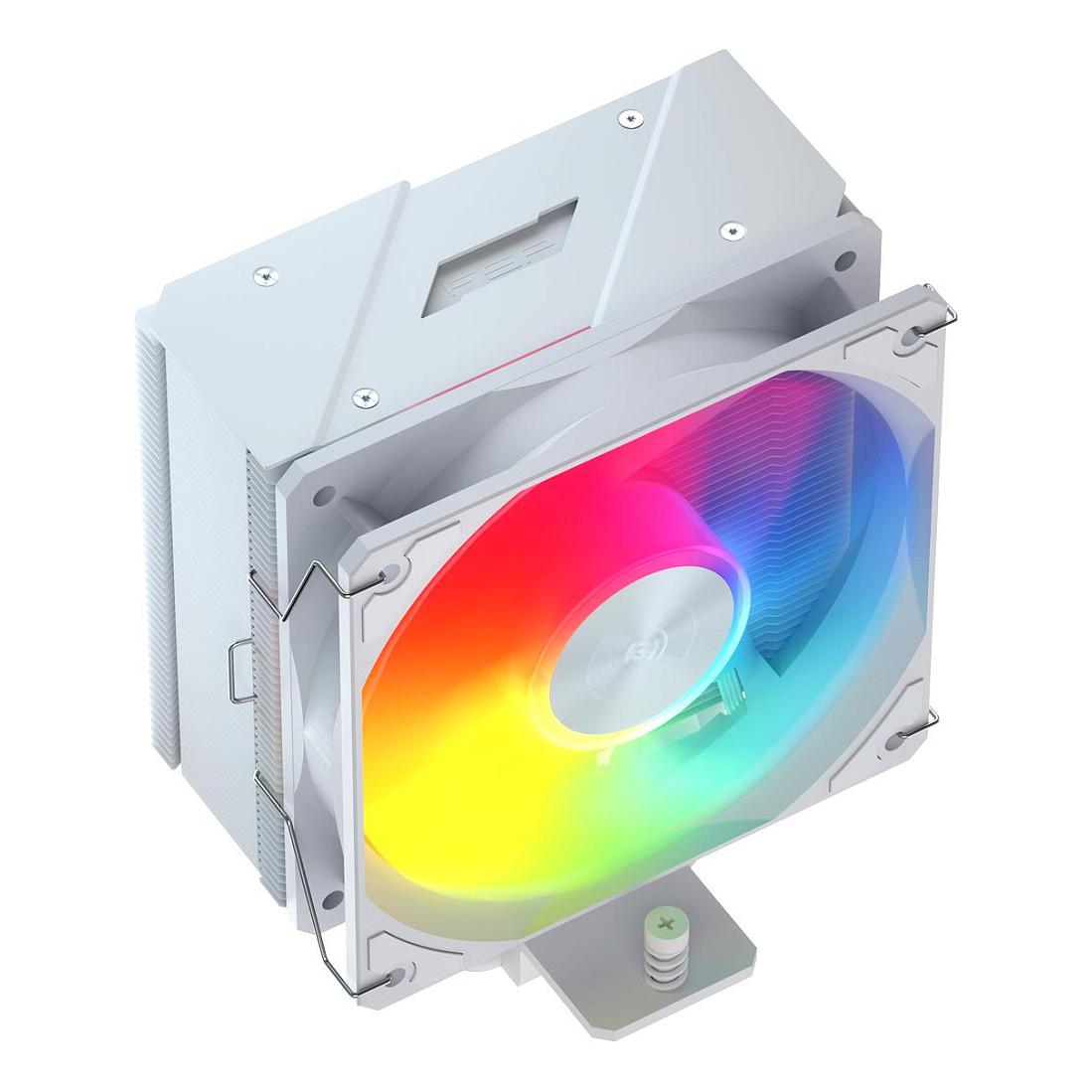 Ftohës për Procesor FSP NP5-WA / 200W / 120mm / 800-1600 RPM / 4 Heat Pipes / HDB / ARGB - Bardhë - 4