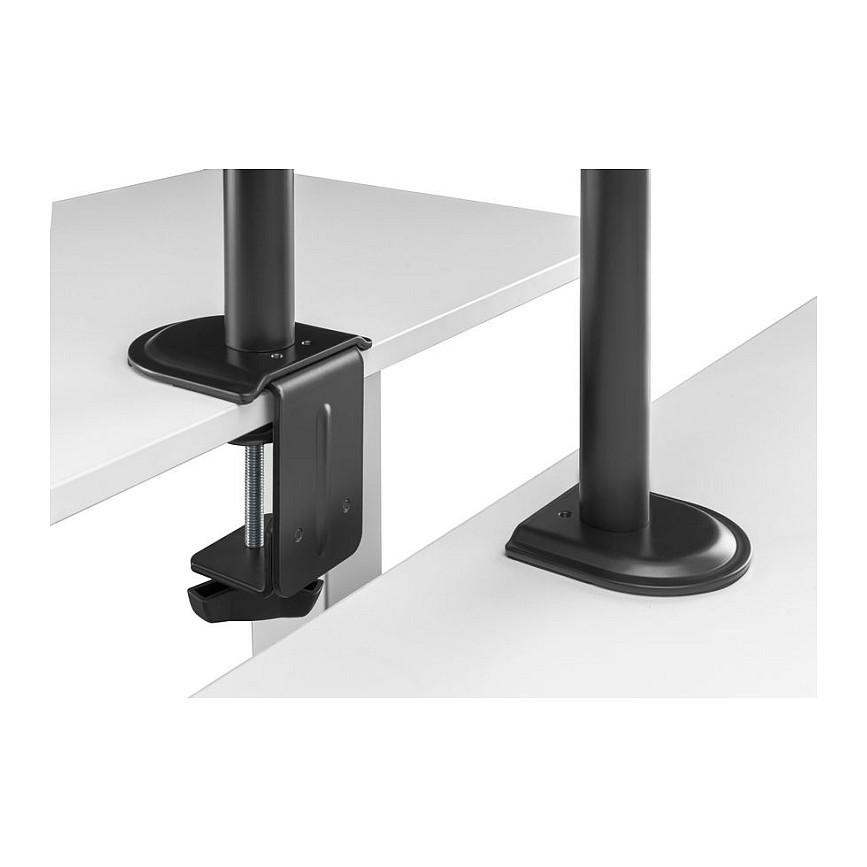 Mbajtëse për Monitor Equip 650159 / 4 Monitorë / 17"-32" / 36kg / Gas Spring / Clamp-Grommet / Tilt ±45° / Swivel ±90° - Zezë - 5
