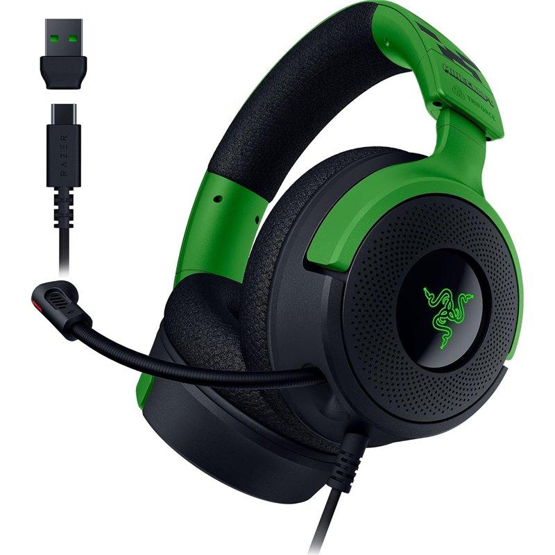 Kufje Gaming Razer Kraken V4 X / Wired / USB + 3.5 mm / 20–20.000 Hz / 1.8 m - Zezë/Gjelbër - 2
