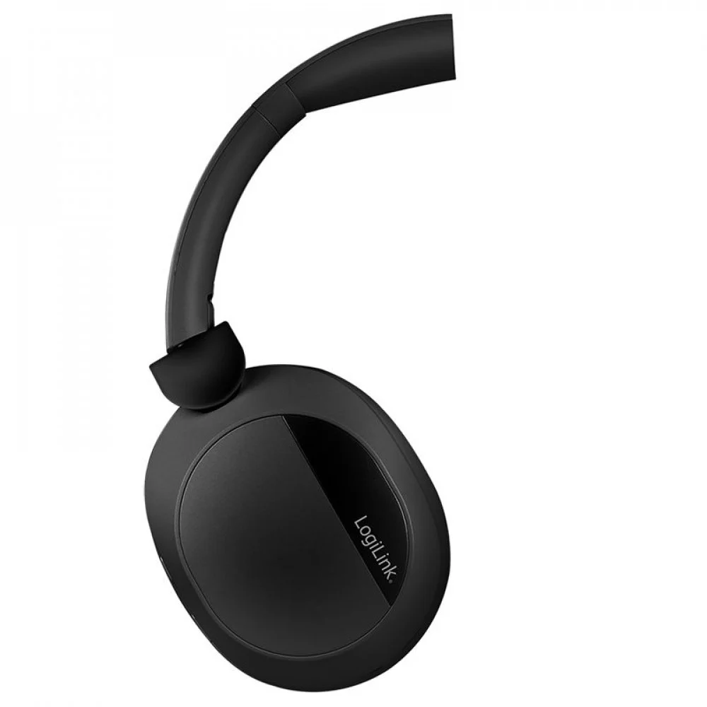 Kufje pa kabllo LogiLink BT0071 / Over-Ear / Bluetooth 6.0 / ANC / 40 mm / 15 orë / 3.5 mm AUX – Zezë - 4