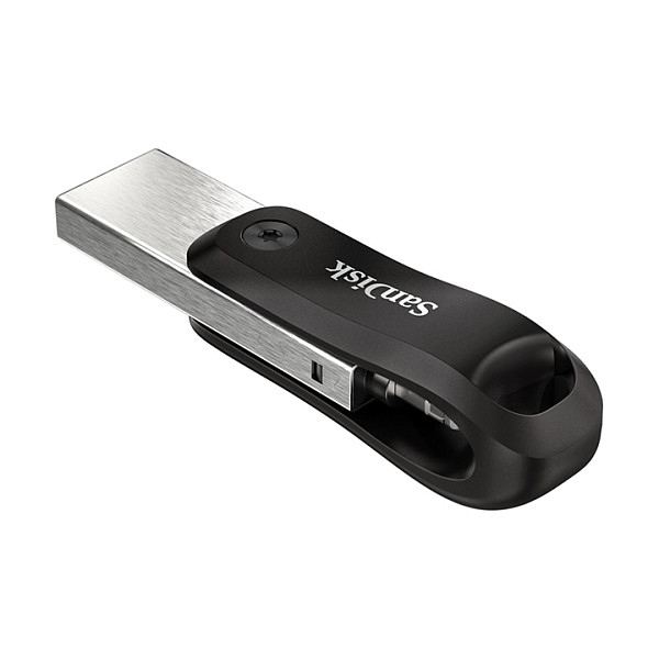 USB Flash Drive SanDisk iXpand Go / 128GB / USB-A + Lightning / USB 3.2 Gen 1 / Password Protection – Zezë/Argjend - 6