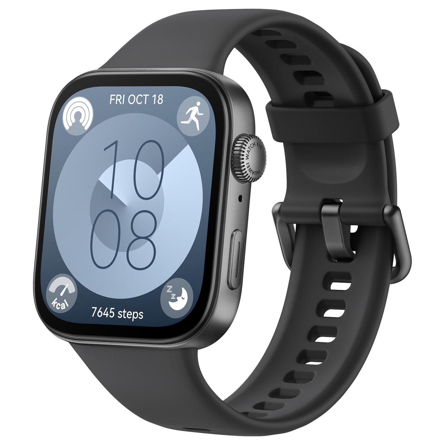 Orë e Mençur Huawei WATCH Fit 3 / AMOLED 1.82" / GPS / Bluetooth/ Sportive / Monitorim Shëndeti - E Zezë