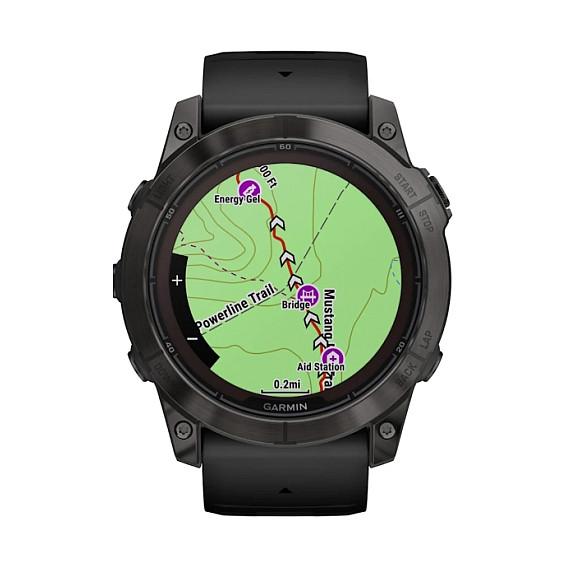 Orë e mençur Garmin fēnix 7X Pro Sapphire Solar Edition / 010-02778-11 / 51mm / MIP 1.4" / Power Sapphire / GPS Multi-Band / Bluetooth / Wi-Fi / ANT+ / 32GB / 10 ATM - Gri/Zezë - 7